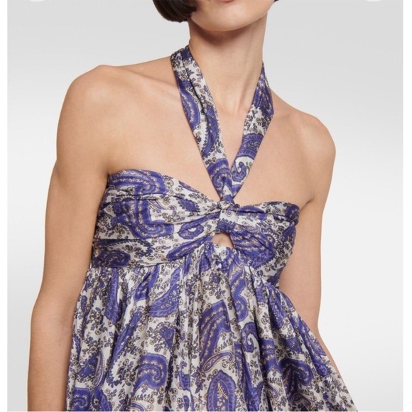 Zimmermann Dresses & Skirts - NWT ZIMMERMANN Devi 100% silk halterneck midi dress